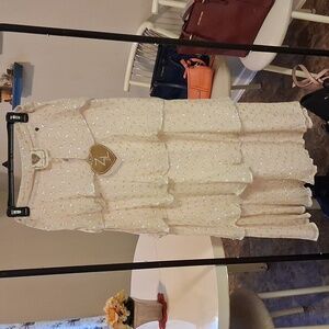 Z&L European Dot Tiered Cover Up Large Skirt!